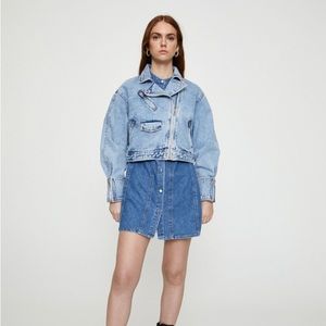 Pull and bear | biker style denim jacket